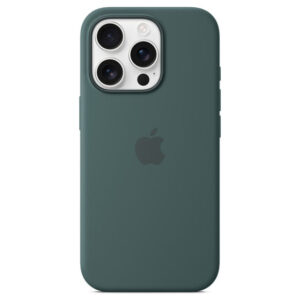 Official Apple Silicone Magsafe Rear Case Cover for iPhone 16 Pro - Lake Green