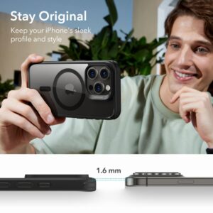 ESR Classic HaloLock MagSafe Tough Case for Apple iPhone 15 Pro - Clear/Black