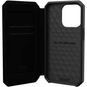 Urban Armor Gear (UAG) Metropolis Tough Folio Case for Apple iPhone 14 Pro - KEVLAR Black