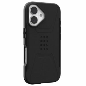 Urban Armor Gear (UAG) Civilian MagSafe Tough Case for iPhone 16 - Black