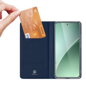 DUX DUCIS Skin Pro Faux Leather Wallet Flip Case for Xiaomi 15 Pro - Blue