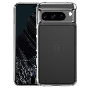 Tech21 EvoClear Tough Rear Case Cover for Google Pixel 8 Pro- Transparent
