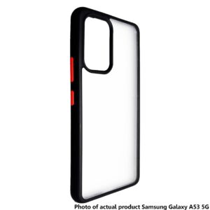 Armoured™ Shield Tough Case for Samsung Galaxy A53 5G - Black (red buttons)