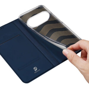 DUX DUCIS Skin Pro Faux Leather Wallet Flip Case for Google Pixel 10 Pro XL - Blue