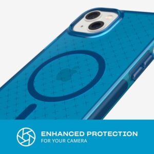 Tech21 EvoCheck Tough MagSafe Rear Case Cover for Apple iPhone 14 Plus - Classic Blue