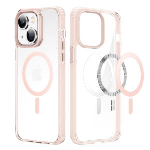 DUX DUCIS Clin2 Clear Tough with MagSafe Case for Apple iPhone 14 & 13 - Pink