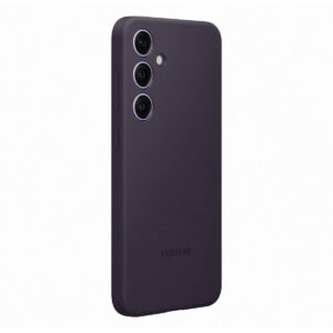 Official Genuine Samsung Silicone Rear Case Cover for Samsung Galaxy S24+ Plus - Dark Violet