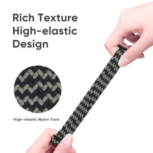 DUX DUCIS Nylon Strap for Apple Watch 1 2 3 4 5 6 7 SE (42MM/44MM/45MM) - Green/Black