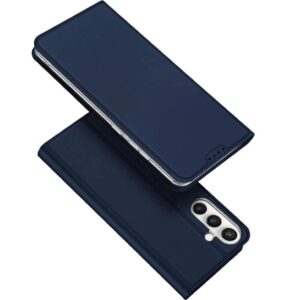 DUX DUCIS Skin Pro Faux Leather Wallet Flip Case for Samsung Galaxy S25 FE - Blue