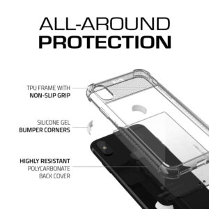 Ghostek COVERT 2 Tough Rugged Rear Case Cover for Apple iPhone XS / X - White