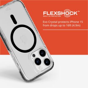 Tech21 EvoCrystal Magsafe Case for Apple iPhone 15 Pro Max - Graphite Black