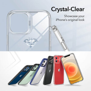 ESR Classic Hybrid Tough Rear Case + 2 Pack Screen Shield for Apple iPhone 12 Mini - Clear