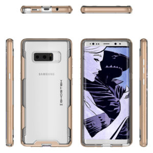 Ghostek Cloak 3 Clear Protective Case Cover for Samsung Galaxy Note 8 - Gold
