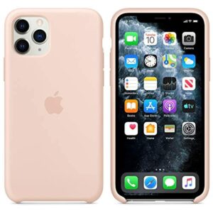 Official Apple Silicone Rear Case Cover for Apple iPhone 11 Pro - Pink Sand