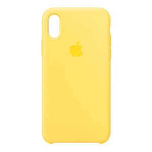 Official Apple Silicone Case for iPhone XS - Canary Yellow