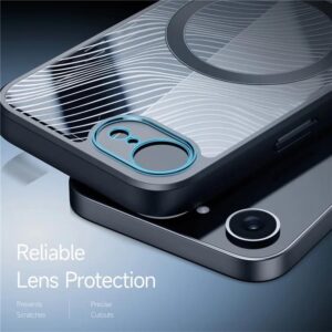 DUX DUCIS Aimo Series MagSafe Rear Case Cover for Apple iPhone 16e - Clear/ Black