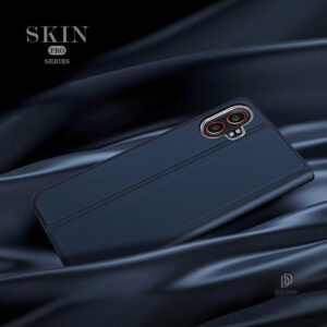 DUX DUCIS Skin Pro Faux Leather Wallet Flip Case for Samsung Galaxy Xcover 7 Pro - Blue