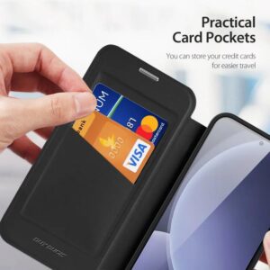 DUX DUCIS Skin X Pro Magnetic Flip Wallet Case for Samsung Galaxy S25+ (Plus) - Black