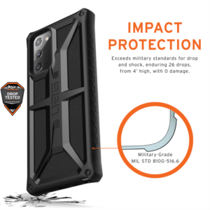 Urban Armor Gear (UAG) Monarch Tough Case for Samsung Galaxy Note 20 & 5G - Black