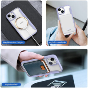 DUX DUCIS Skin X Pro MagSafe Flip Wallet Case for Apple iPhone 15 Plus - Purple