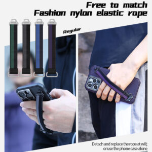 Nillkin Strap Case Camera Protector Cover for Apple iPhone 14 Pro Max - Dark Purple