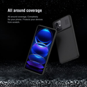 Nillkin CamShield Lens Protector Case for Xiaomi Redmi Note 12 - Black