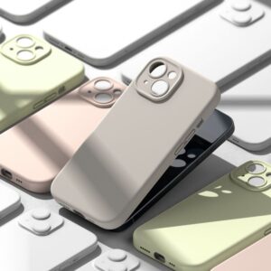 Ringke Slim Silicone Magsafe Matte Rear Case for Apple iPhone 15 - Stone