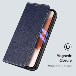 DUX DUCIS Skin X2 Tough Flip Wallet Stand Case for Samsung Galaxy S23+ (Plus) - Blue