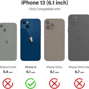 U by UAG Dot Slim Fit Light Protective Case Cover for Apple iPhone 13 - Black