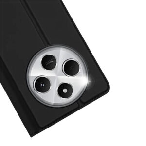 DUX DUCIS Skin Pro Faux Leather Wallet Flip Case for Xiaomi Redmi 14C / 14R - Black