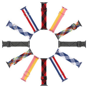 DUX DUCIS Nylon Strap for Apple Watch 1 2 3 4 5 6 7 SE (42MM/44MM/45MM) - Red/Black