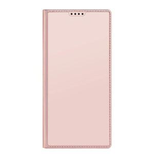 DUX DUCIS Skin Pro Faux Leather Wallet Flip Case for Samsung Galaxy S25 Ultra - Rose Gold