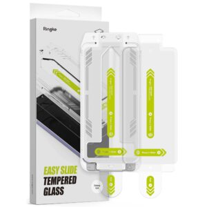 Ringke 2 Pack Easy Slide Glass Tempered Screen Protector for Samsung Galaxy S24