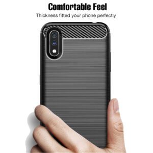 Flexi Carbon Rear Case for Samsung Galaxy A41 - Black