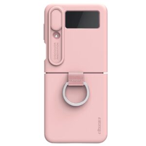 Nillkin CamShield Liquid Silicone Case for Samsung Galaxy Z Flip4 5G - Light Peach