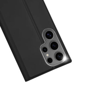 DUX DUCIS Skin Pro Faux Leather Wallet Flip Case for Samsung Galaxy S25 Ultra - Black