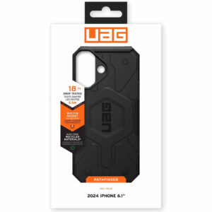 Urban Armor Gear (UAG) Pathfinder MagSafe Tough Case Cover for Apple iPhone 16 - Black