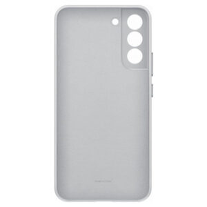 Official Samsung Leather Cover for Galaxy S22+ Plus 5G - Light Grey
