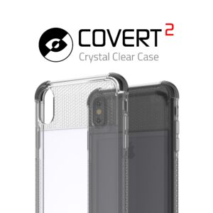 Ghostek COVERT2 Tough Clear Silicone Case Cover for Apple iPhone XS Max - Black