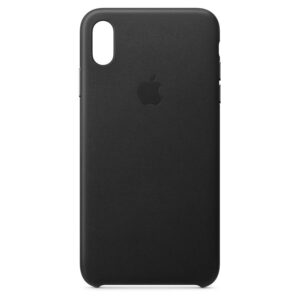 Official Apple Genuine Leather Rear Case Cover for iPhone XS Max - Black