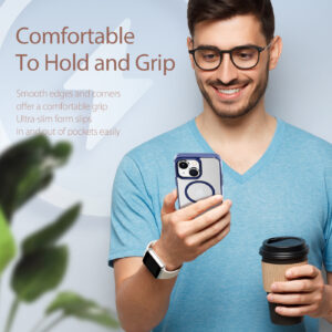 DUX DUCIS Clin2 Clear Tough with MagSafe Case for Apple iPhone 14 Plus - Blue