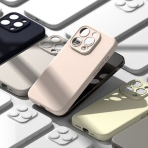 Ringke Slim Silicone Magsafe Matte Rear Case for Apple iPhone 15 Pro - Pink Sand