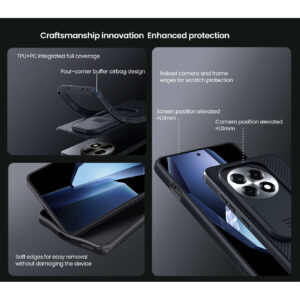 Nillkin CamShield Pro Lens Protector Case Cover for OnePlus Ace 5 / 5 Pro / 13R - Blue