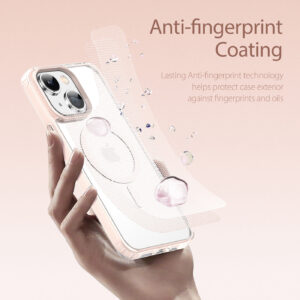 DUX DUCIS Clin2 Clear Tough with MagSafe Case for Apple iPhone 14 Plus - Pink