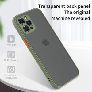 Armoured™ Camera Shield Lite Case Cover for iPhone 14 Pro - Green / Orange