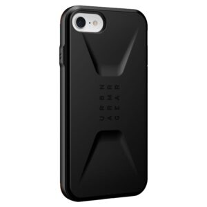 Urban Armor Gear (UAG) Civilian Tough Case for Apple iPhone SE 2022, 2020, 8 & 7 - Black
