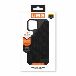Urban Armor Gear (UAG) Metropolis LT MagSafe Case for Samsung Galaxy S24 Ultra - Kevlar Black