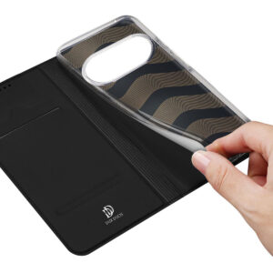 DUX DUCIS Skin Pro Faux Leather Wallet Flip Case for Google Pixel 10 Pro XL - Black
