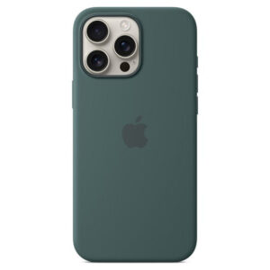 Official Apple Silicone Magsafe Rear Case Cover for iPhone 16 Pro Max - Lake Green