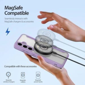 DUX DUCIS Skin X Pro Magnetic Flip Wallet Case for Samsung Galaxy S25 - Purple